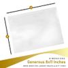Naxlif Cellophane Bags 8x11 with Bottom Gusset 100Pcs Clear Cellophane Wrap for Gift Baskets & 100 Gold Twist Ties, Perfect For Gift Wrapping Party Favors & Food Storage Packaging for Special Events view 2