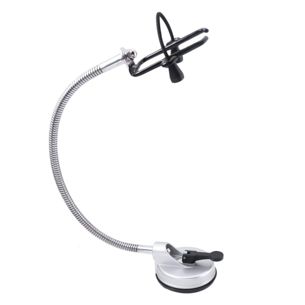 PACKOVE Iron Rubber Hair Dryer Holder Wall-mounted Blowdryer Stand Suction Cup Easy Install