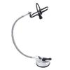 PACKOVE Iron Rubber Hair Dryer Holder Wall-mounted Blowdryer Stand Suction Cup Easy Install view 1