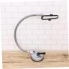 PACKOVE Iron Rubber Hair Dryer Holder Wall-mounted Blowdryer Stand Suction Cup Easy Install view 2