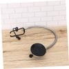 PACKOVE Iron Rubber Hair Dryer Holder Wall-mounted Blowdryer Stand Suction Cup Easy Install view 3