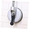 PACKOVE Iron Rubber Hair Dryer Holder Wall-mounted Blowdryer Stand Suction Cup Easy Install view 4