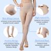 20-30mmHg Medical Compression Pantyhose, Women Compression Stockings & Leggings, Opaque Footless High Waist Opaque Compression Tights for Varicose Veins, Graduated Support Hose for Doctor (2XL, Beige) view 4