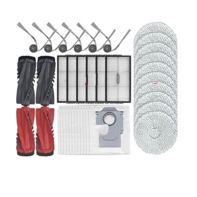 36PCS Compatible for Roborock Saros 10R / G20s Ultra Replacement Parts Vacuum Main Side Brush HEPA Filter Mop Pads Dust Bag