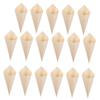 HOLIDYOYO 150pcs Delicate Ice Cream Cones for French Fries Chicken Fingers Onion Rings Compact Food Cones Wooden Dessert Supplies Daily Use Snack Storage Cups view 1