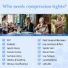 20-30mmHg Medical Compression Pantyhose, Women Compression Stockings&Leggings, Opaque Footless High Waist Opaque Compression Tights for Varicose Veins, Doctor Graduated Support Hose, 2 Pairs Mixed-2XL view 3