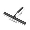 10 Inch Stainless Steel Squeegee for Shower Doors Bathroom Window and Car Glass Suction Cup Hook,Silver,10 inch view 2