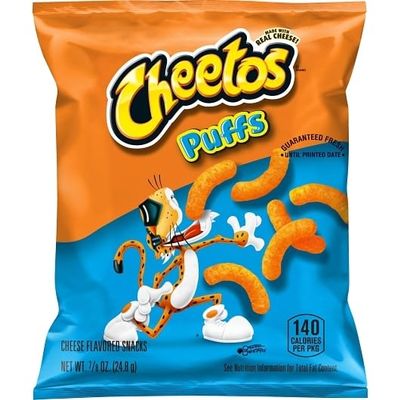 Cheetos Jumbo Puffs Cheese Flavored Snack, 0.875 Ounce, 88 Per Case