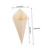 Vaguelly 150pcs Multi-function Dessert Cones Food Cones for Ice Charcuterie and Snacks Material for Parties and Events view 2
