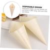 Vaguelly 150pcs Multi-function Dessert Cones Food Cones for Ice Charcuterie and Snacks Material for Parties and Events view 3