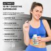 16 in 1 Slippery Elm Bark for Women & Men - Digestive Health & Leaky Gut Wellness Supplement - Probiotic, Psyllium Husk, Cascara, Magnesium & Marshmallow Root Complex - DGL Licorice Extract Capsules view 3