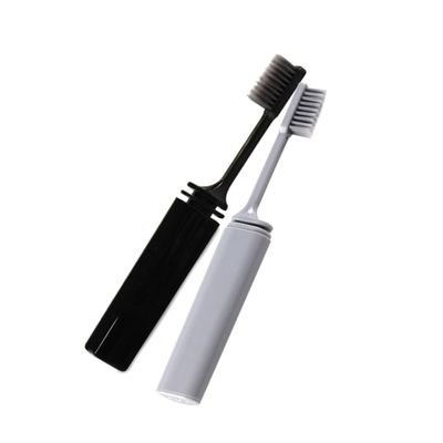 UTHCLO 2pcs Travel Toothbrush Folding Portable Toothbrushes Bamboo Bristles Personal Care