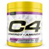C4 Energy + Aminos Powder, 5g BCAAs & EAAs for Muscle Recovery, 3 Electrolytes for Hydration, 100mg Natural Caffeine, Pre Workout, Zero Sugar, 30 Servings, Grape view 1
