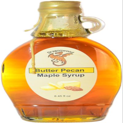 Dragonwood Flavored Maple Syrup (8 Fluid Ounces, Butter Pecan)