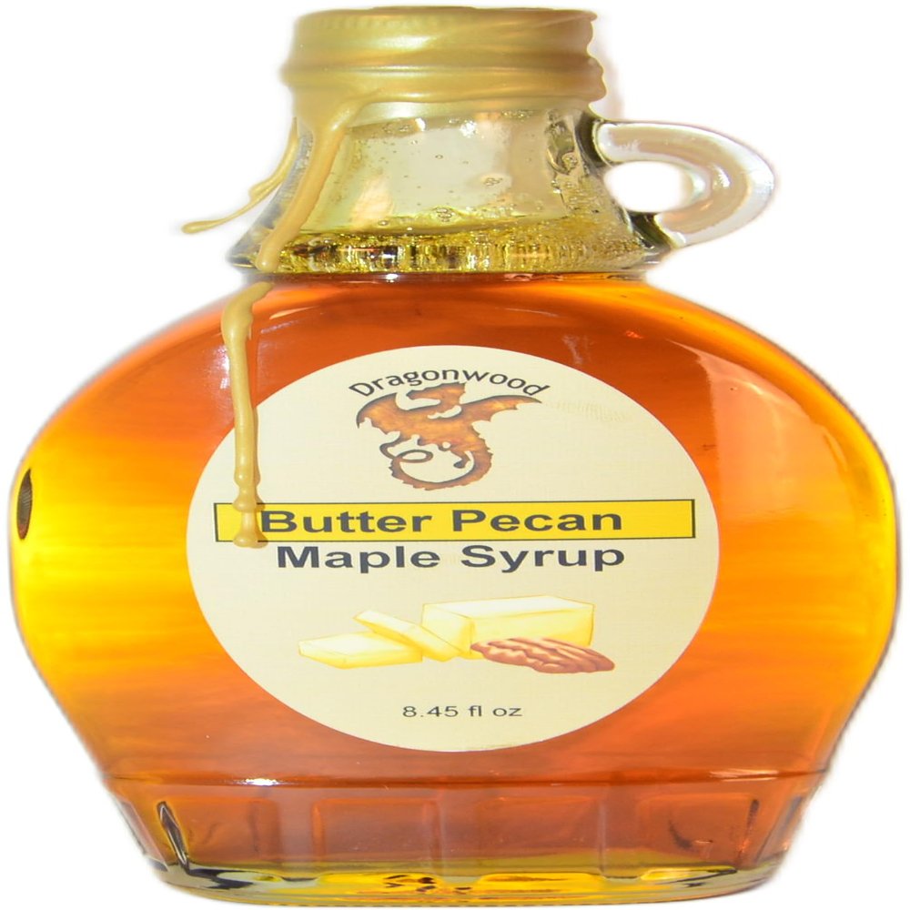 Dragonwood Flavored Maple Syrup (8 Fluid Ounces, Butter Pecan)