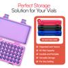 Planitia Corp. 3D Printed Vial Storage Case - Waterproof 3ml Vial Storage Case with 50 Slots - Freezer Safe Hard Shell Essential Oil Case for Home, Fridge, Travel, 16mm Max Diameter, 35mm Max Height view 4