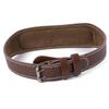 Back Support Belt Weightlifting Lumbar Brace Coffee Leather view 2