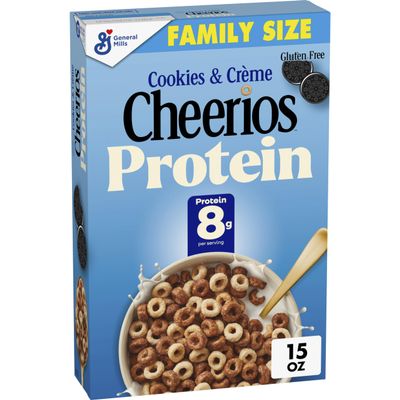Cheerios Protein Cereal, Cookies and Crme, 8g Protein, Family Size, 15 oz