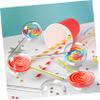 Beatifufu 12pcs Transparent Round Plastic Candy Storage Case Reusable Lollipop Container for Candy Packaging for Parties and Treats view 3