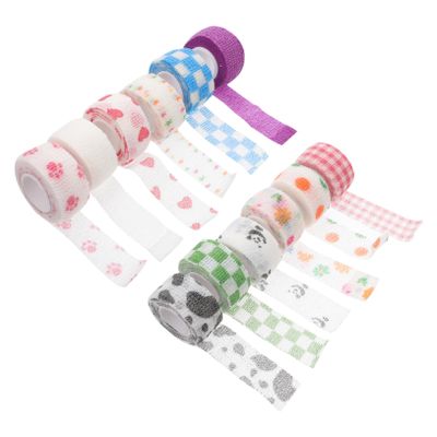 Balacoo 12pcs Finger Guard Bands Sports Finger Bandage Adhesive Bandages Support Breathable Non-Slip for Writing
