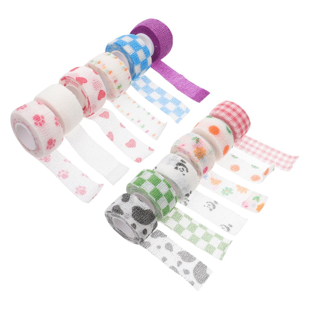 Balacoo 12pcs Finger Guard Bands Sports Finger Bandage Adhesive Bandages Support Breathable Non-Slip for Writing