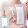 12"x15.7" Waterproof Dialysis Port Shower Covers Protector for Chest with No Glue On The Center, PICC Line Chest Port Shield Island Bandage Dressing Accessories, Pack of 7 view 1