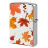Autumn Maple Leaves Lighter Case Cover, Personalized Graffiti Lighter Sleeve, Double-Sided Vintage Metal Protector view 1
