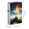 Anime Sky Lighter Case Cover, Personalized Graffiti Lighter Sleeve, Double-Sided Vintage Metal Protector view 2