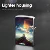 Anime Sky Lighter Case Cover, Personalized Graffiti Lighter Sleeve, Double-Sided Vintage Metal Protector view 4