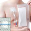 12"x13.7" Waterproof Dialysis Port Shower Covers Protector for Chest with No Glue On The Center, PICC Line Chest Port Shield Island Bandage Dressing Accessories, Pack of 7 view 1