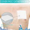 12"x13.7" Waterproof Dialysis Port Shower Covers Protector for Chest with No Glue On The Center, PICC Line Chest Port Shield Island Bandage Dressing Accessories, Pack of 7 view 2