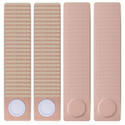 100Pcs Disposable Castor Oil Belly Button Patch | 3.15"*3.15" Highly Absorbent | Self-Adhesive Castor Oil Pack Wrap for Neck/Shoulders/Knees | No Wash | Organic Cotton | Anti-Seepage