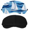 2 Pack Sleep Eye Mask for Women Men, Soft Breathable Eye Cove No Pressure Blackout Night Blindfold for Sleeping Light Blocking with Adjustable Strap, Sailboat Print view 2