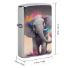 Animal Cartoon Elephant Lighter Case Cover, Personalized Graffiti Lighter Sleeve, Double-Sided Vintage Metal Protector view 2