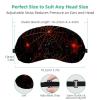 2 Pack Sleep Eye Mask for Women Men, Soft Breathable Eye Cove No Pressure Blackout Night Blindfold for Sleeping Light Blocking with Adjustable Strap, Halloween Spider Web G view 3
