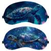 2 Pack Sleep Eye Mask for Women Men, Soft Breathable Eye Cove No Pressure Blackout Night Blindfold for Sleeping Light Blocking with Adjustable Strap, Starry Sky Turtle Lotus view 1