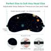2 Pack Sleep Eye Mask for Women Men, Soft Breathable Eye Cove No Pressure Blackout Night Blindfold for Sleeping Light Blocking with Adjustable Strap, Constellations R view 3