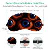 2 Pack Sleep Eye Mask for Women Men, Soft Breathable Eye Cove No Pressure Blackout Night Blindfold for Sleeping Light Blocking with Adjustable Strap, Halloween Horror Eyeballs G view 3