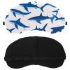 2 Pack Sleep Eye Mask for Women Men, Soft Breathable Eye Cove No Pressure Blackout Night Blindfold for Sleeping Light Blocking with Adjustable Strap, Sharks view 2