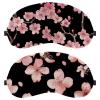 2 Pack Sleep Eye Mask for Women Men, Soft Breathable Eye Cove No Pressure Blackout Night Blindfold for Sleeping Light Blocking with Adjustable Strap, Pink Flowers Printing view 1