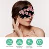 2 Pack Sleep Eye Mask for Women Men, Soft Breathable Eye Cove No Pressure Blackout Night Blindfold for Sleeping Light Blocking with Adjustable Strap, Pink Flowers Printing view 4