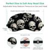 2 Pack Sleep Eye Mask for Women Men, Soft Breathable Eye Cove No Pressure Blackout Night Blindfold for Sleeping Light Blocking with Adjustable Strap, Skull K view 3