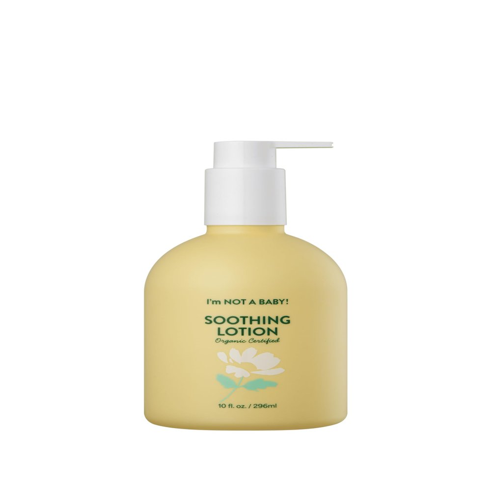 I'm NOT A Baby! Soothing Lotion Organic Certified - Dermatologist Tested, Allergen free, Cruelty-free, PETA, 10 Fl Oz