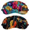 2 Pack Sleep Eye Mask for Women Men, Soft Breathable Eye Cove No Pressure Blackout Night Blindfold for Sleeping Light Blocking with Adjustable Strap, Musical Instruments view 1