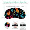 2 Pack Sleep Eye Mask for Women Men, Soft Breathable Eye Cove No Pressure Blackout Night Blindfold for Sleeping Light Blocking with Adjustable Strap, Musical Notes view 3
