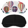2 Pack Sleep Eye Mask for Women Men, Soft Breathable Eye Cove No Pressure Blackout Night Blindfold for Sleeping Light Blocking with Adjustable Strap, Hot Air Balloon Print view 2