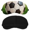 2 Pack Sleep Eye Mask for Women Men, Soft Breathable Eye Cove No Pressure Blackout Night Blindfold for Sleeping Light Blocking with Adjustable Strap, Goal Soccer Background view 2