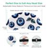 2 Pack Sleep Eye Mask for Women Men, Soft Breathable Eye Cove No Pressure Blackout Night Blindfold for Sleeping Light Blocking with Adjustable Strap, Fresh Blueberry Leaves view 3