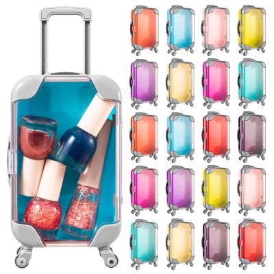 Mini Suitcase Party Favor Box 8.66 x 3.54 x 1.77 Inches Plastic Mini Luggage Party Favor Box, 20 Pcs Cute Doll Suitcase for Birthday Wedding Travel Bachelorette Eyelashes Storage Over 12 Years Old