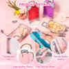 Mini Suitcase Party Favor Box 8.66 x 3.54 x 1.77 Inches Plastic Mini Luggage Party Favor Box, 20 Pcs Cute Doll Suitcase for Birthday Wedding Travel Bachelorette Eyelashes Storage Over 12 Years Old view 3